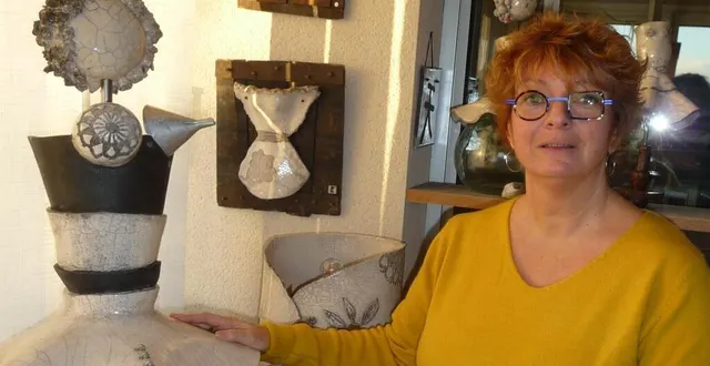 photo  k-ti avoie, céramiste de raku, accueille chez elle cinq autres créateurs pour un week-end artistique et festif.  &copy;  ouest-france 