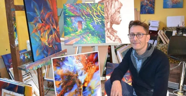 photo  stéphane le lay, installé à asnières, propose une rétrospective de trente années de peinture. les visiteurs pourront découvrir sa démarche et toute sa sensibilité artistique.   &copy;  le maine libre 