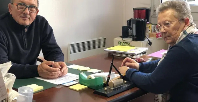 photo  le maire nicolas massé et son adjointe nicole brigant aspirent à ce que la commune retrouve une sérénité durable.  &copy;  photo le maine libre 