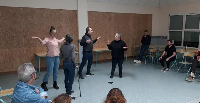 photo  trois entraînements spécifiques sont prévus pour les comédiens qui participeront à ces deux représentations d’improvisations théâtrales.  &copy;  le maine libre. 