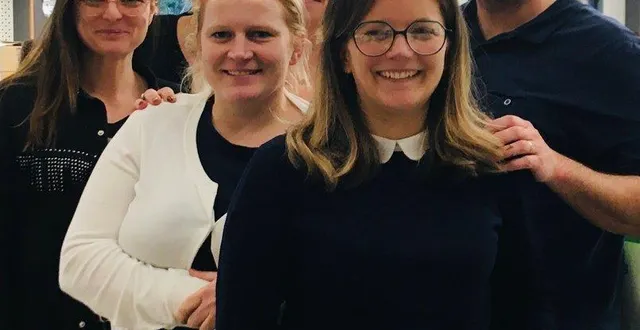 photo  l’association des parents d’élèves est présidée par noémie frénéhard (devant).  &copy;  le maine libre 