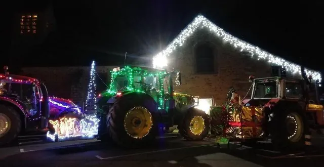 photo  les tracteurs illuminés défileront en début de soirée.  &copy;  ouest-france 