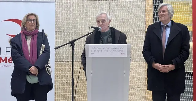 photo  de gauche à droite, véronique rivron, 1ère vice-présidente du conseil départemental, en charge de la culture, du sport et du patrimoine, jean jouzel, climatologue et glaciologue, et stéphane le foll, président de le mans métropole.  &copy;  ouest-france 