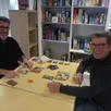 photo  mazé, le 5 décembre 2024. la ludothèque la cabane à jeux repose sur une présidence collégiale de cinq membres, dont armel génon et christian polleau, grands amateurs de jeux de société. 