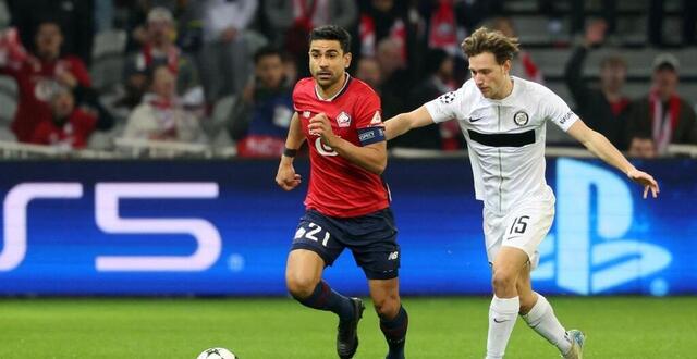 photo benjamin andré et le losc se sont imposés face aux autrichiens de sturm graz. © photo : denis charlet / afp