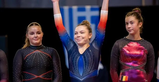 photo  chloé fresnais présente déjà un niveau de difficultés senior a seulement 14 ans.  &copy;  ouest-france 