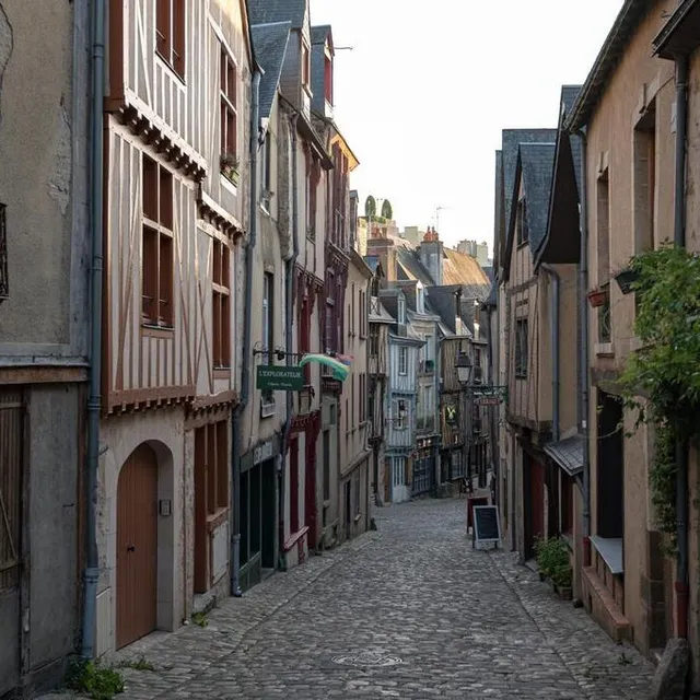 photo la rue des sonnettes incarnent ces ruelles pavées et pittoresques de la cité plantagenêt.  ©  getty images - wirestock