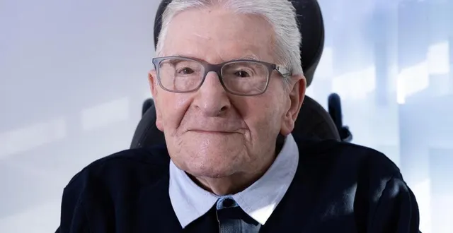 photo  cholet, ehpad nazareth, novembre 2021. robert david était le doyen de cholet  &copy;  archives co - david rautureau 