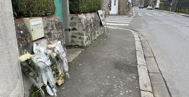 photo  des fleurs ont été déposées près du lieu de l’accident, qui s’est déroulé rue richard-lenoir à flers, jeudi 12. décembre peu avant 15 h.  &copy;  maxime arnoult/ouest-france 