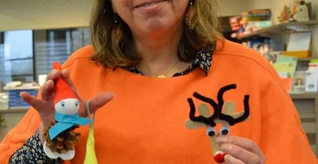 photo  maryline tortevoix a donné des idées de déco faites main.  &copy;  le maine libre 