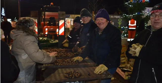 photo  toujours autant de succès pour les marrons grillés.  &copy;  ouest-france 