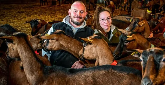 photo  quentin et inès ont fait le pari de l’installation. soutenus par leur famille, leur histoire est atypique.  &copy;  photo le maine libre – yvon loué 