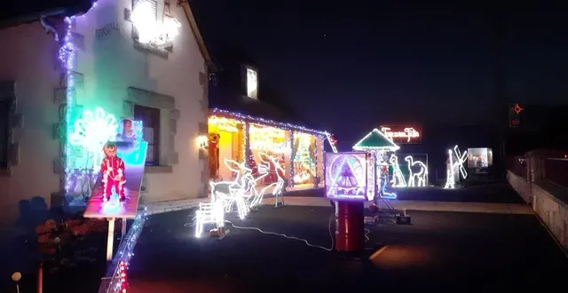 photo  la maison de monique et michel tronchet illumine l’entrée de fresnay en venant de sillé-le-guillaume (sarthe).  &copy;  ouest-france 