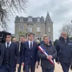 photo  jacques fortis, le maire de briouze, dans l’orne avait reçu gabriel attal, l’ancien premier ministre et patron de renaissance à la foire de la sainte-catherine de briouze, lundi 25 novembre 2024. 