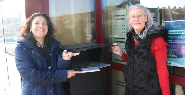 photo  durant la période de fermeture, il suffit de mettre les documents à retourner à la médiathèque, dans la boîte réservée à cet effet, à l’entrée.  &copy;  ouest-france 