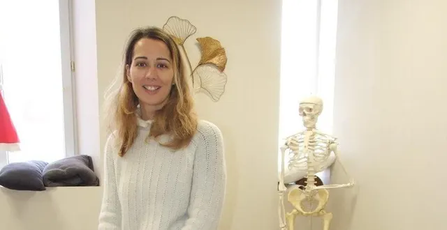 photo  erika aubry, ostéopathe, dans son cabinet tout neuf attend la patientèle de la commune.  &copy;  ouest-france 