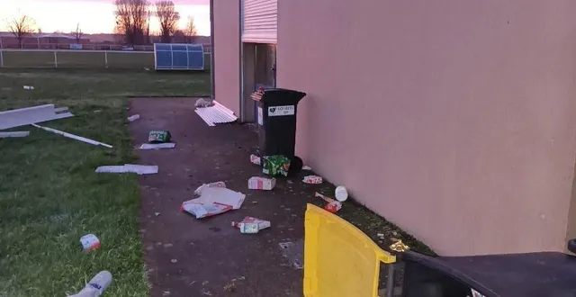 photo  le stade municipal de vion a été cambriolé dans la nuit de jeudi 19 au vendredi 20 décembre 2024.  &copy;  julien hayward 