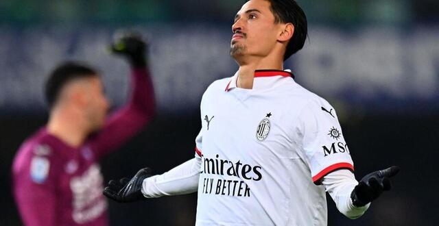 photo  tijjani reijnders a marqué le seul but de la rencontre entre l’ac milan et l’hellas vérone, ce vendredi.  ©  photo : alessandro sabattini/getty images via afp 