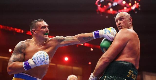 photo  oleksandr usyk peut conformer son statut de champion incontesté des poids lourds.  ©  photo : richard pelhal/getty images via afp 