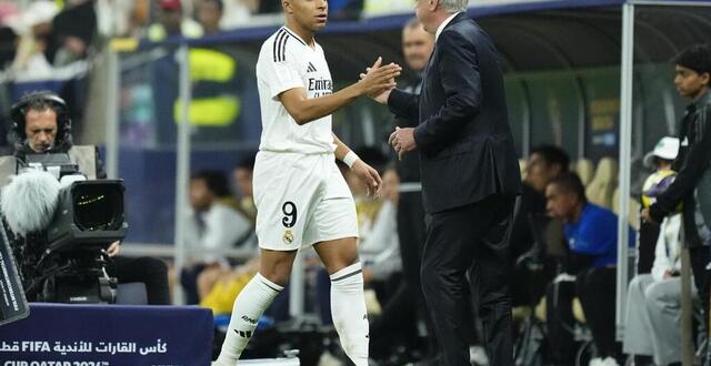 photo  carlo ancelotti estime que la période d’adaptation de kylian mbappé est terminée.  ©  photo : josé breton / afp 