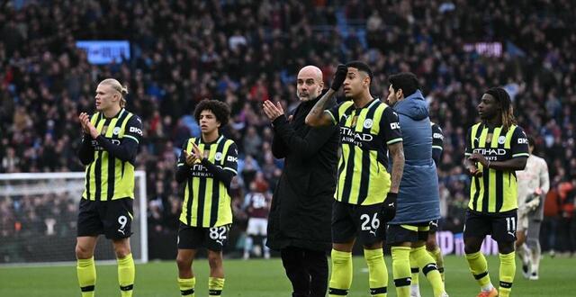 photo  manchester city s’est incliné (2-1) contre aston villa lors de la 17e journée de premier league.  ©  photo : paul ellis / afp 