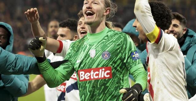 photo  matvey safonov a été l’un des grands artisans de la victoire du psg à lens en coupe de france.  ©  jean catuffe / dppi via afp 