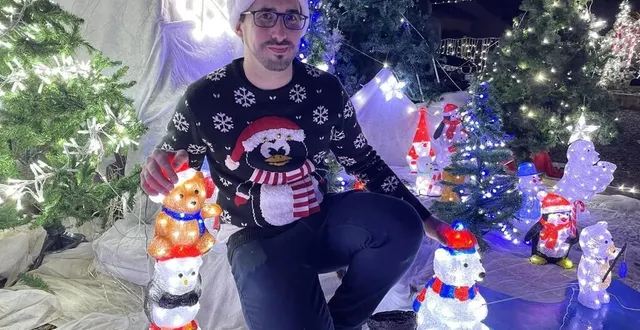 photo  depuis début décembre, julien lusson, 31 ans, illumine sa maison située à vion (sarthe), de 17 h à 21 h, et jusqu’à 22 h le week-end.  &copy;  ouest-france 