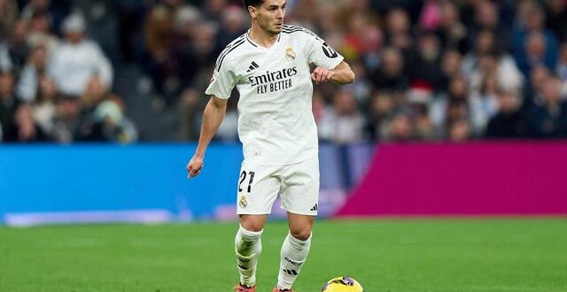 photo  brahim diaz avait été approché par le paris saint-germain, mais choisi de rester au real madrid.  ©  photo : angel martinez / afp 