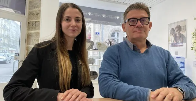 photo  stéphane devillers et clémentine pascal sont conseillers funéraires à alençon (orne), depuis février 2024.  &copy;  ouest-france 