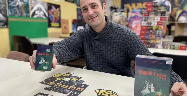 photo  au magasin de jeux du mans la boîte à jeux, on adore « behind ».  &copy;  photo : le maine libre 