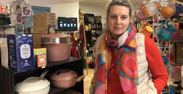 photo  jennifer lottin est à la tête de terra nature, une boutique de cadeaux.  &copy;  ouest-france 