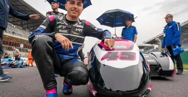 photo  kevin rousseau est devenu champion du monde de side-car. une performance qui lui a permis d’être élu champion de l’année 2024 en sarthe.  &copy;  arnaud despelchain 