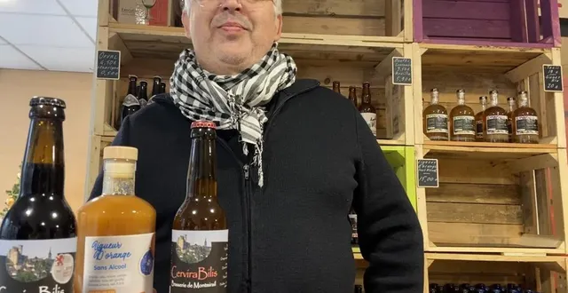 photo  brasseur, nicolas krafft propose plusieurs produits pour les fêtes de fin d’année.  &copy;  le maine libre 