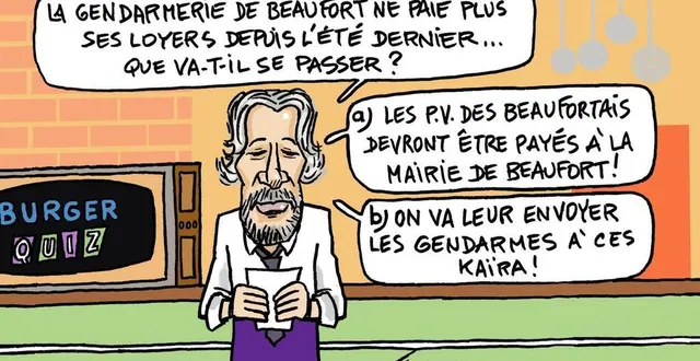 photo  le dessinateur michel foucault a invité alain chabat pour le quiz de fin d’année du baugeois-vallée.  &copy;  co - michel foucault 