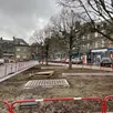 photo les travaux de la place saint-vigor à athis-de-l’orne, commune déléguée d’athis-val-de-rouvre, dans l’orne devraient se terminer en mars 2025.