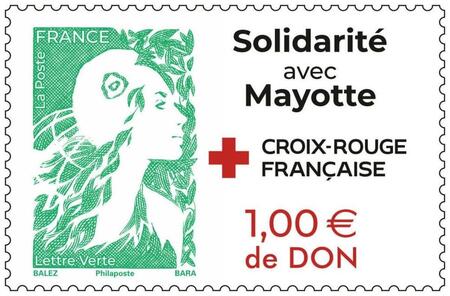 photo La poste propose un timbre solidaire pour venir en aide au Mahorais. La Poste 