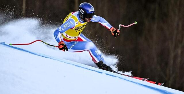 photo  cyprien sarrazin a été victime d’une lourde chute lors d’un entraînement de descente de ski alpin à bormio.  ©  photo : fabrice coffrini / afp 