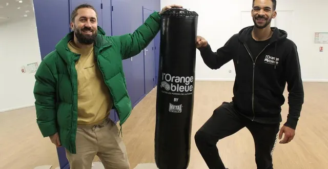 photo  matthieu garnier, le nouveau gérant de la salle de sport l’orange bleue de sablé-sur-sarthe, et son directeur opérationnel, clément mézerette.  &copy;  ouest-france 