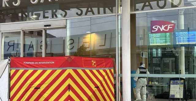 photo  l’homme de 23 ans, frappé à coups de marteau à la gare d’angers (maine-et-loire), est décédé des suites de ses blessures dans l’enceinte de la gare.  &copy;  ouest-france 