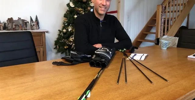 photo  romuald bideau, 42 ans, s’est lancé dans le tir à l’arc juste après les jeux olympiques de paris. une vraie découverte.  &copy;  ouest-france 