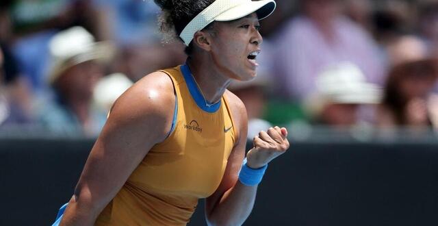 photo  naomi osaka a dominé en trois manches hailey baptiste, en réalisant dix aces.  ©  photo : getty images via afp 