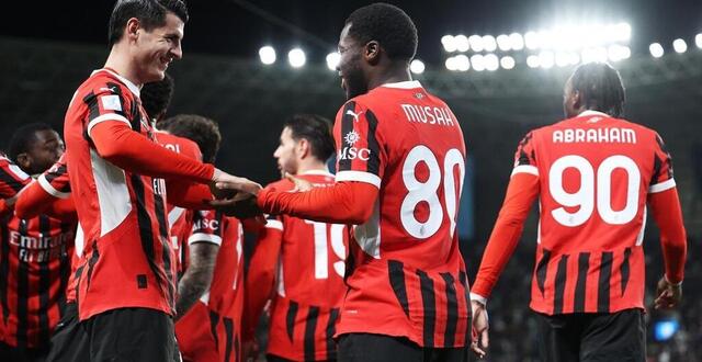 photo  l’ac milan s’est qualifiée pour la finale de la supercoupe d’italie aux dépens de la juventus et retrouvera l’inter en finale.  ©  photo : yasser bakhsh / getty images via afp 