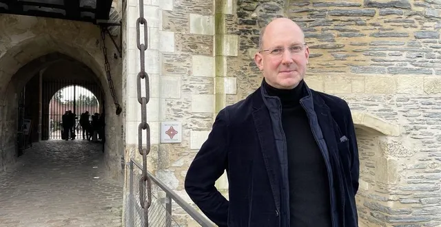 photo  hervé yannou est l’administrateur du château d’angers depuis 2016. il détaille les travaux à venir en 2025 dans la forteresse.  &copy;  ouest-france 