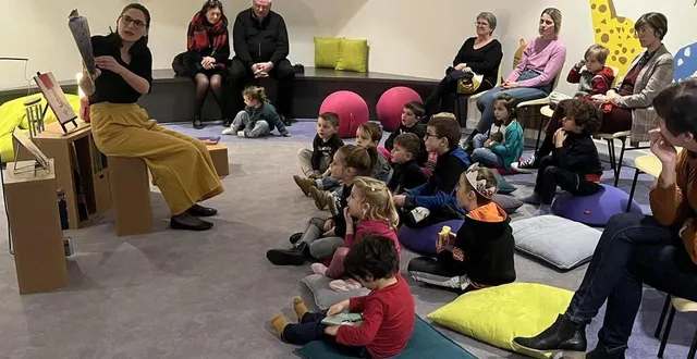 photo  les nuits de la lecture proposent une série d’animations, comme, en janvier 2024, cette malle aux histoires organisée à la bibliothèque d’etival-lès-le mans.  &copy;  archives le maine libre 