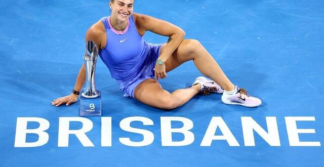 photo  aryna sabalenka a remporté le tournoi wta 500 de brisbane dimanche 5 janvier.  ©  photo : chris hyde / afp 