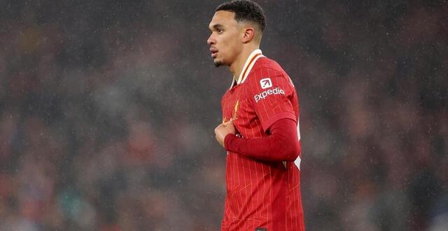 photo  trent alexander-arnold ne gardera pas un souvenir impérissable de la rencontre en liverpool et manchester united, dimanche 5 janvier 2025.  ©  photo : carl recine/getty images via afp 