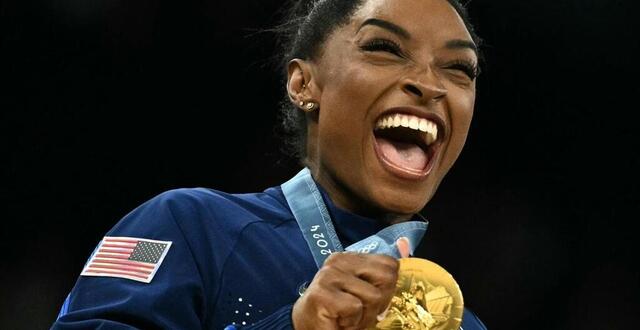 photo  c’est la cinquième fois que la gymnaste simone biles est désignée athlète de l’année par l’aips.  ©  photo lionel bonaventure/afp 