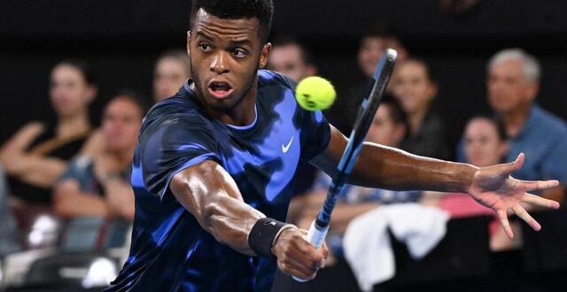 photo  giovanni mpetshi perricard va connaître sa première participation en coupe davis pour france - brésil.  ©  photo : william west / afp 