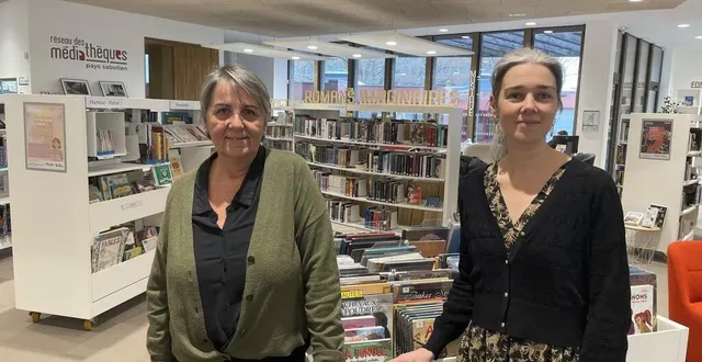 photo  depuis le 1er janvier 2025, yvette marçais (à gauche) a laissé sa place de responsable du réseau des médiathèques du pays sabolien à hermine potiron (à droite).  &copy;  le maine libre 