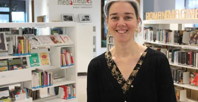photo  hermine potiron est la nouvelle directrice du réseau des médiathèques du pays sabolien depuis janvier 2025.  &copy;  ouest-france 